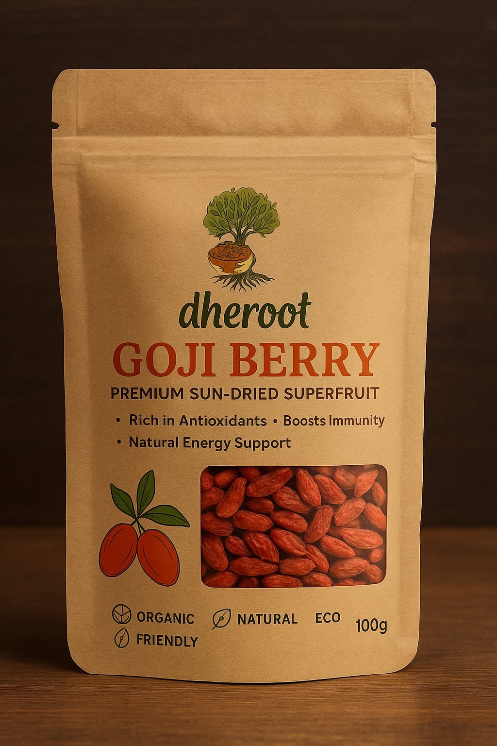 Dheroot Goji Berry premium sun-dried superfruit